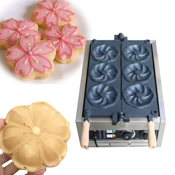 Новая Коммерческая Трехсеточная Машина для приготовления вафельного торта Sakura, Мини-Вафельница для выпечки Кондитерских изделий