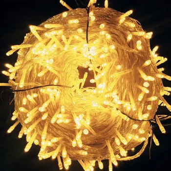 Светодиодная гирлянда-гирлянда 220 В, лампа 10 м с удлинителем, Рождественская елка, свадебное украшение, Водонепроницаемый сказочный свет в помещении на открытом воздухе